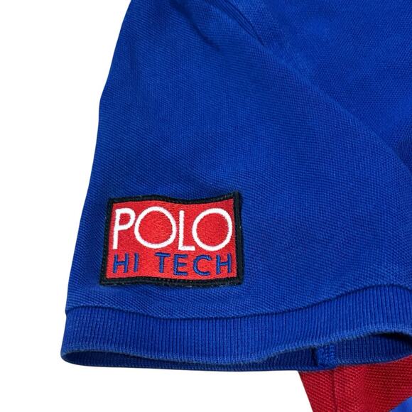 Polo Ralph Lauren Rafting Club Color Block Rugby Style Polo Size Small Hi Tech - Picture 3 of 5